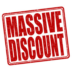 Massive discount stamp