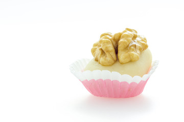 Walnuts with almond paste