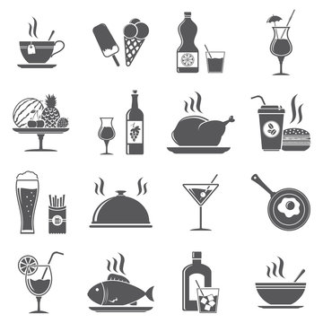 Drink and food icons