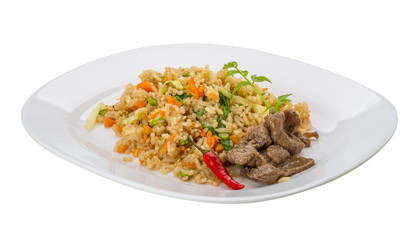 Fried rice with beef