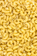 raw pasta background close up