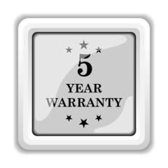 5 year warranty icon