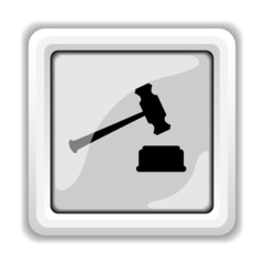 Judge hammer icon