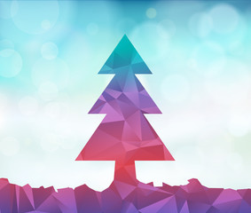 Christmas Tree Abstract