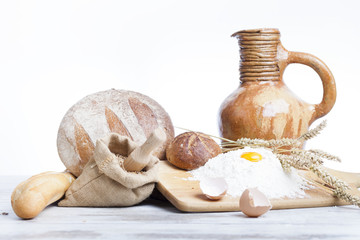 bread, bread rolls and breakfast items
