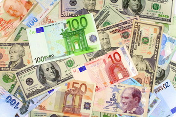 Fototapeta na wymiar One hundred Euro banknote