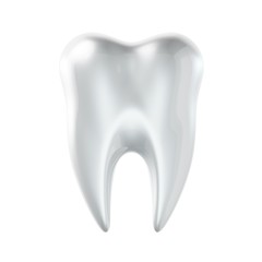 3d isolated healthy dental on blue background