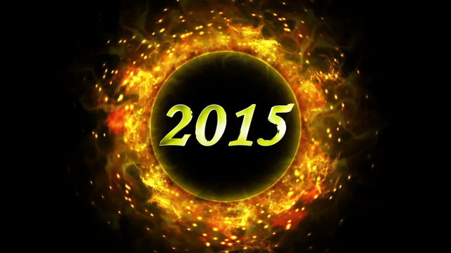 2015 New Year and Fiery Ring