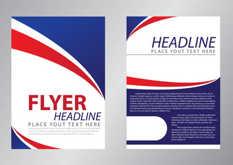 Flyer template design for corporate