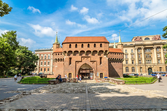 Barbican in Krakow, Poland