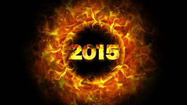 2015 New Year and Fiery Ring