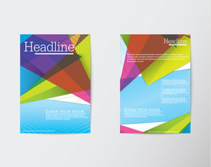 Abstract Triangle Brochure Flyer design in A4 size