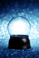 Empty snow globe