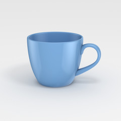 3d rendered cup.
