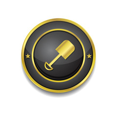 Shoval Gold Vector Icon Button