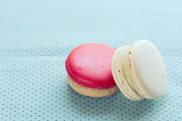 colorful macaron sweet tasty dessert