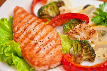 salmon steak