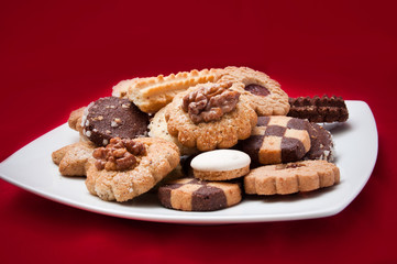 assortiment de petis-four de noël
