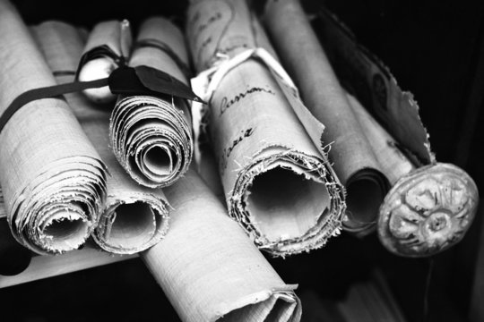 Mappe, rotoli, documenti