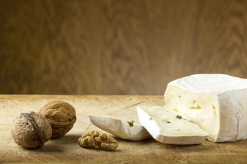Cheese and walnuts