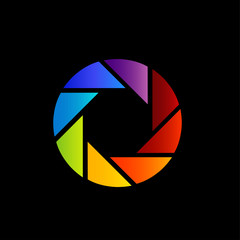Aperture with spectrum of visible light- color wheel design