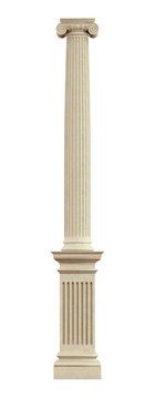Ionic column on pedestal