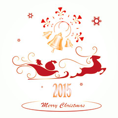 Merry Christmas background,  vector illustration