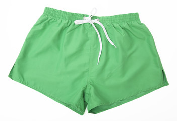 Green sport shorts