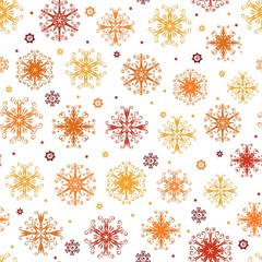 Seamless Snowflake Pattern