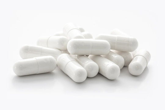 White medicine capsules Stock Photo | Adobe Stock