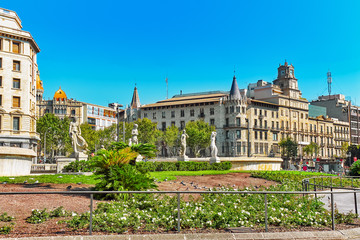 Fototapeta premium Placa de Catalynia(Square of Catalunia) ,Barcelona.Spain.