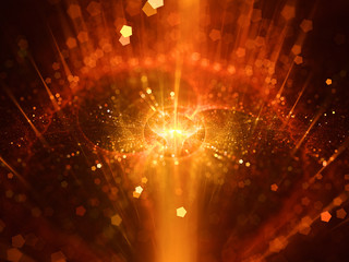 Obraz premium Fiery galaxy in space