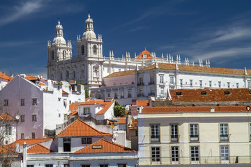 Fototapeta premium Sao Vicente de Fora church located in Lisbon