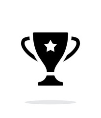 Favorite cup icon on white background.