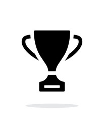 Trophy icon on white background.