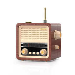 3d illustration: Country Radio on a white background.