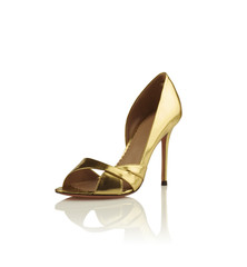 Fashionable golden women shoe
