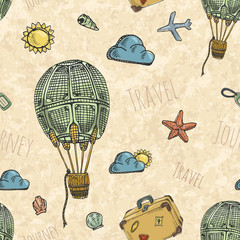 Pattern with air balloon. - 74633976