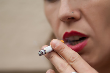 detail of cigarette