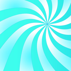 Background of blue curved rays, texture