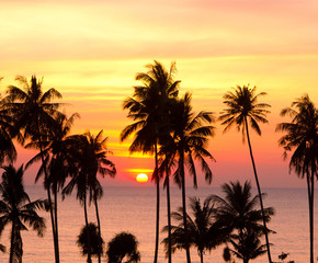 Obraz premium Burning Skies Fiery Backdrop