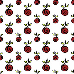 seamless pattern with apple