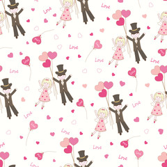 Valentines Day seamless pattern