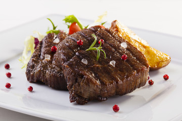 Grilled beef steak