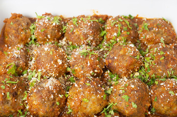 Italian meatballs in tomato sauce