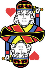 Stylized King of Hearts no card