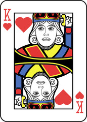 Stylized King of Hearts