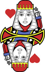 Stylized Queen of Hearts no card