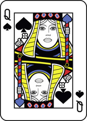 Stylized Queen of Spades