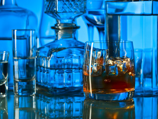 whiskey and ice